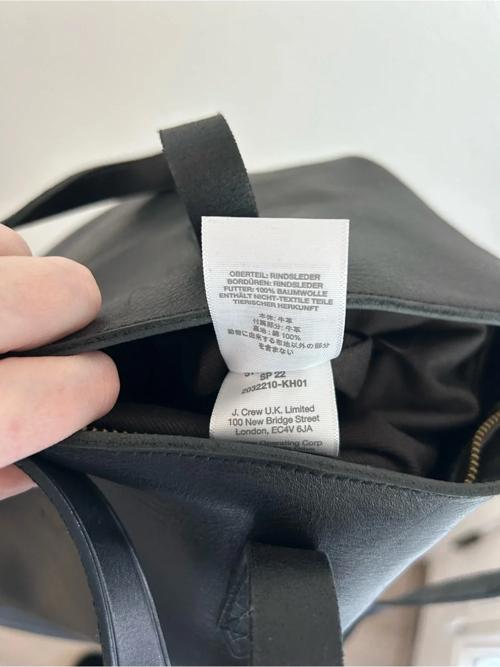 Madewell Black Leather Tote - The Zip-Top Transport Carryall